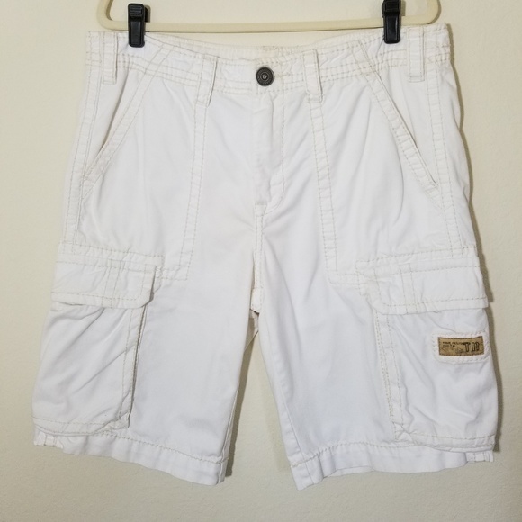mens white true religion shorts